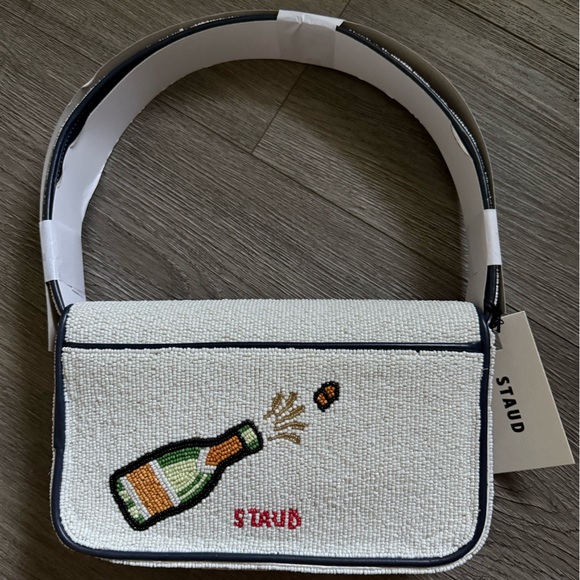 NWT STAUD Tommy Beaded Bag, Stautines - Picture 7 of 8